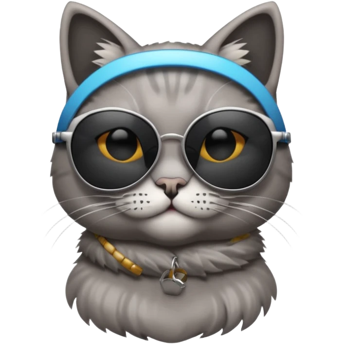cat emoji with dark sunglasses emoji
