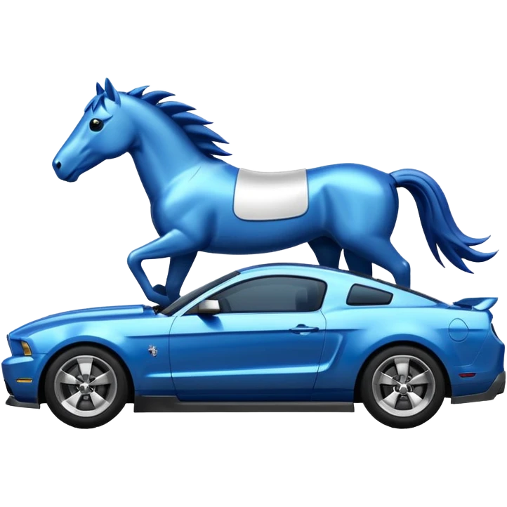 Mustang 2010 blue emoji