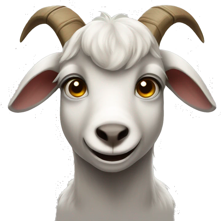 sweet little goat mad  emoji