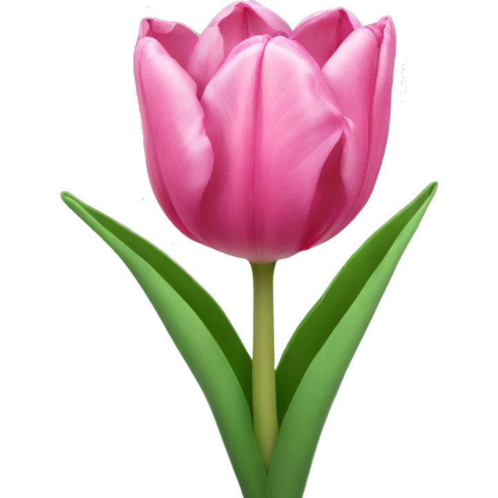 Full pink tulip emoji