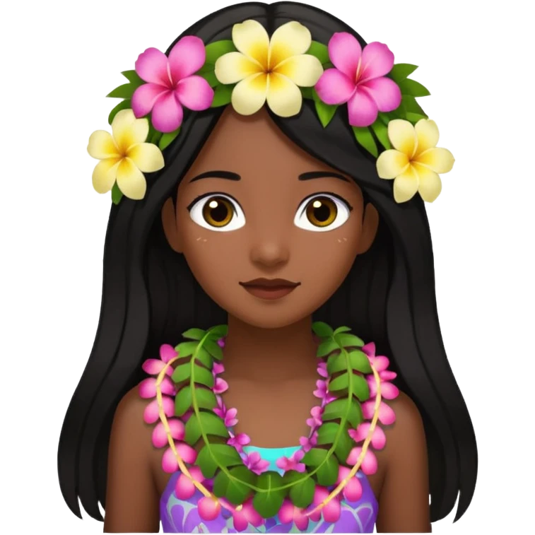 Hawaiian girl emoji