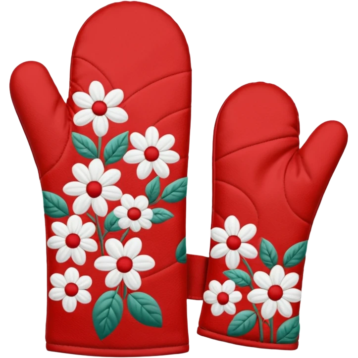 oven mitt print  emoji