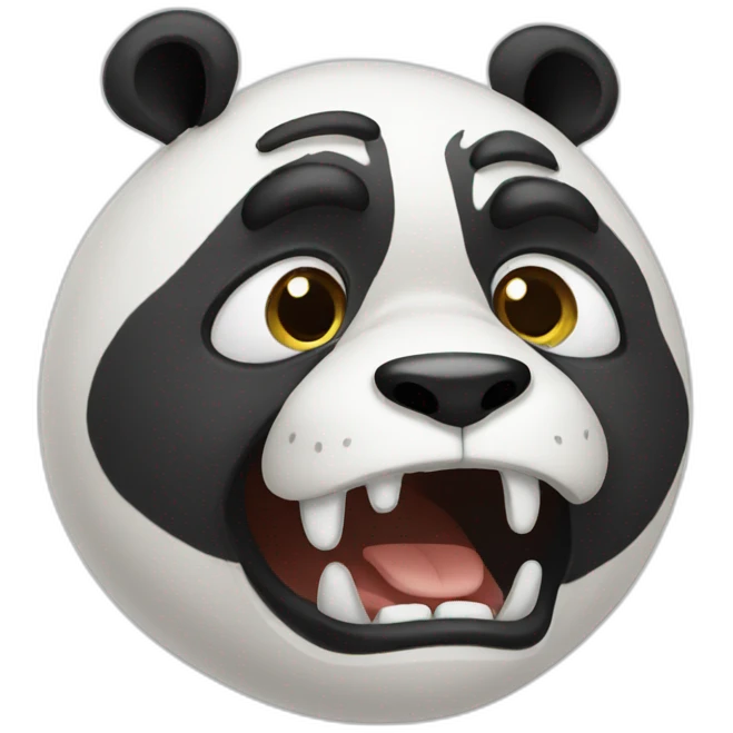 crazy panda emoji
