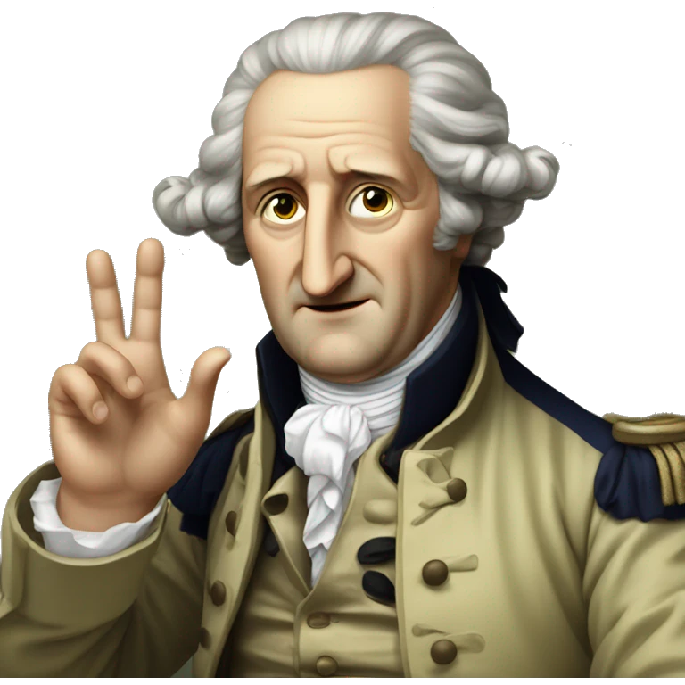 Goethe vawes with hand emoji