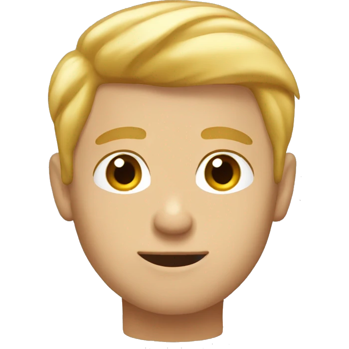 blond man with rizzing face emoji