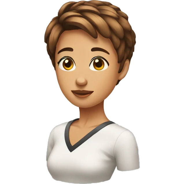 Short hair emoji