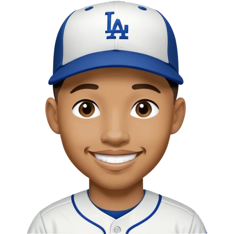 Mookie Betts with Dodgers Uniform emoji