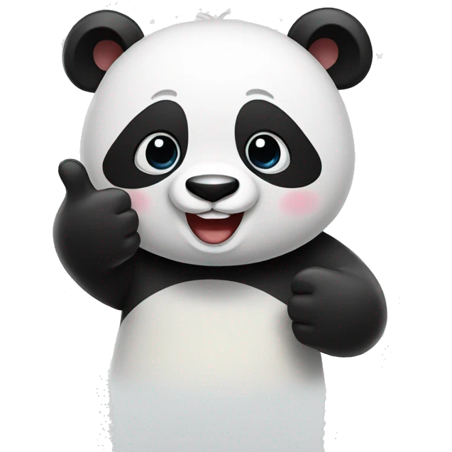 panda giving a thumbs up emoji