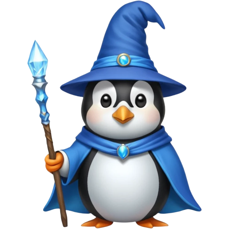 Penguin Wizard emoji