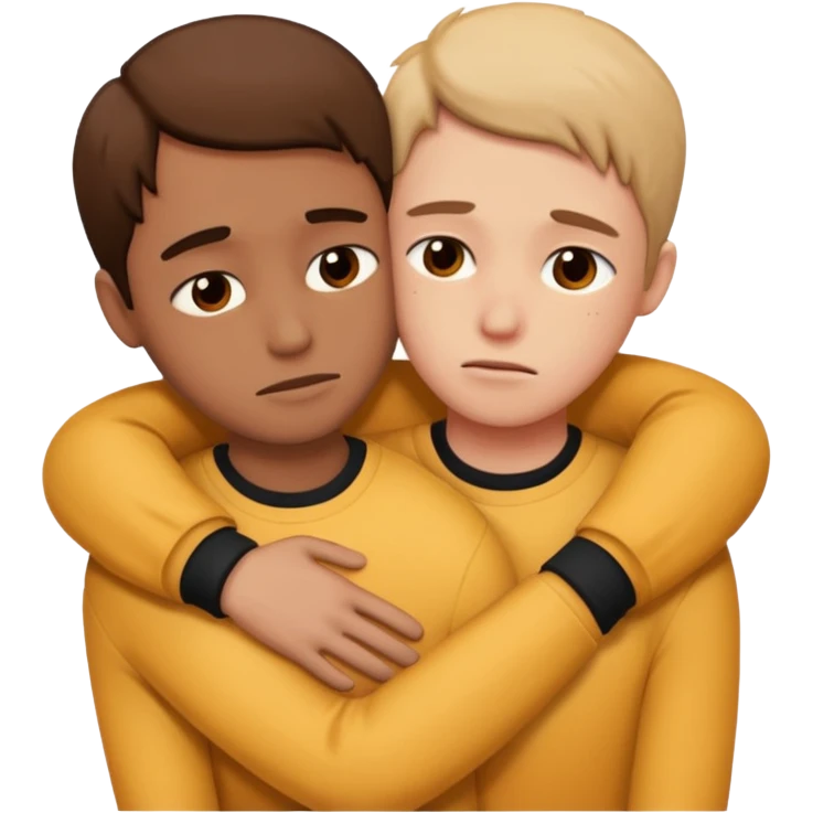 Two people separating from each other  emoji