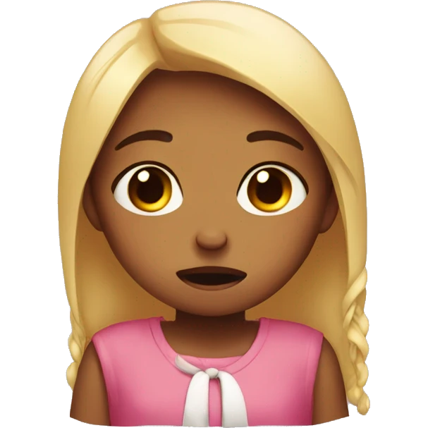 Girl crying and saying sorry  emoji