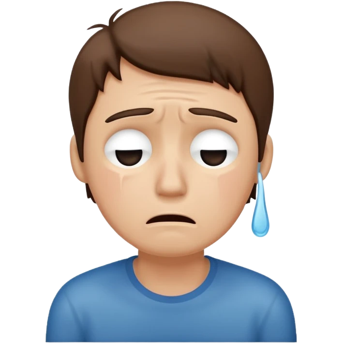 drawn stick man ruing emoji