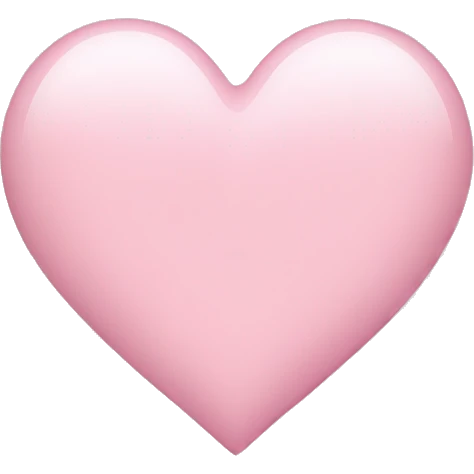 light pink heart  emoji