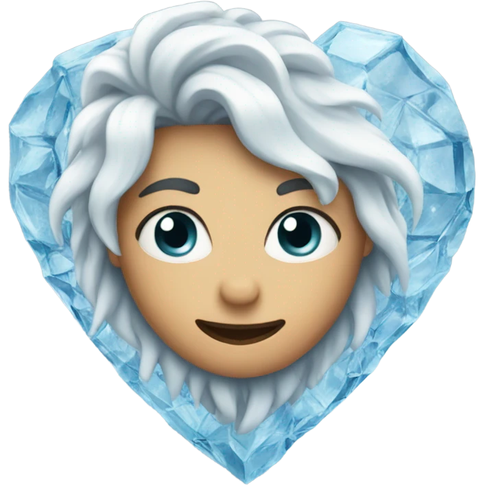 icy heart emoji