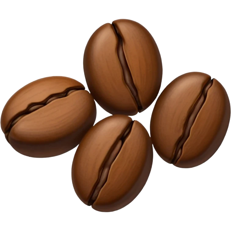 Three espresso beans three emoji