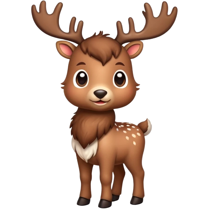 reindeer baby  cute, full body emoji