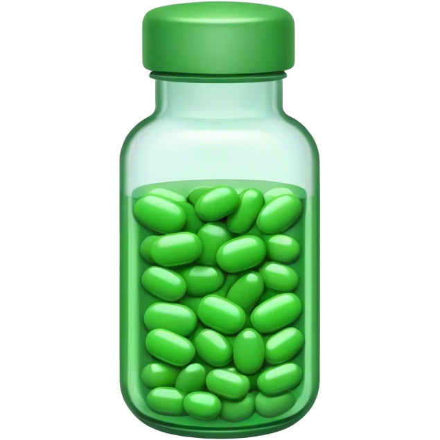 Green Pill bottle  emoji