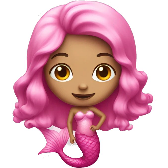 Pink mermaid emoji