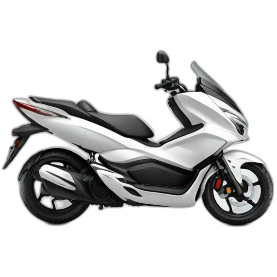 White Honda pcx 2022 emoji
