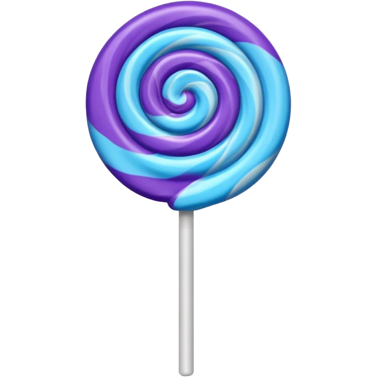 lolipop roxo e azul emoji