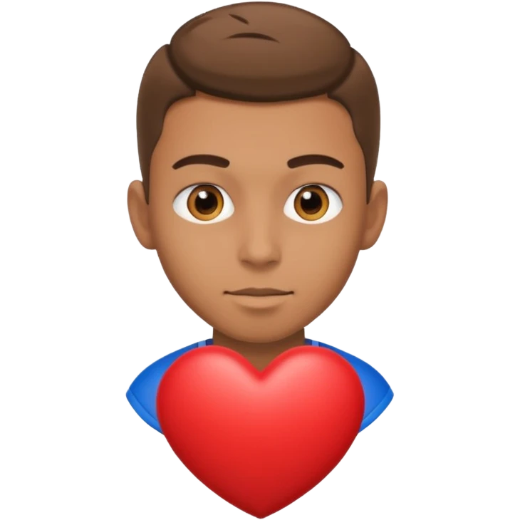footballer with heart in eyes emoji