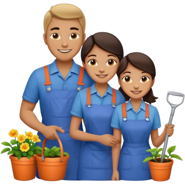Housekeeping and gardener Couple emoji