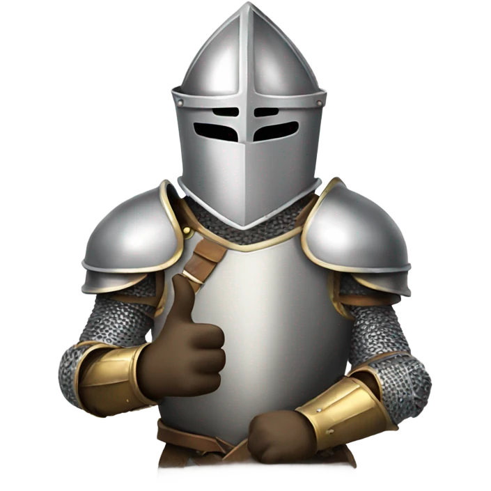 Knight armor thumbs up emoji