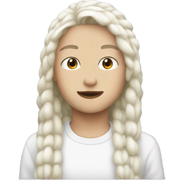 White aesthetic  emoji