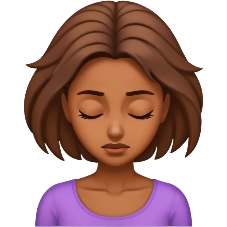 Women shaking head down emoji