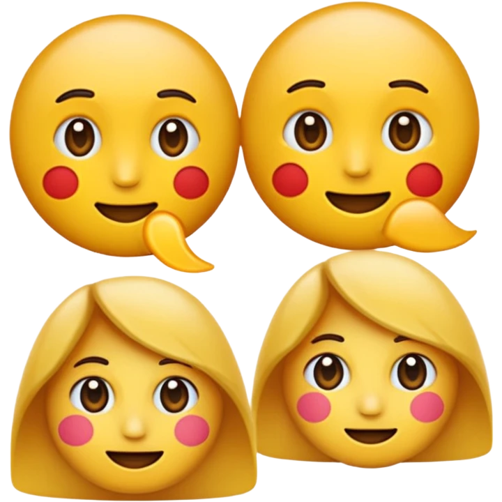 😂😮 mische die zwei emojis (von apple) so das bis auf dem mund alles so ist wie beim ersten und der mund ist wie der zweite, es sollen genau die selben gelben emojis sein keine menschen emoji
