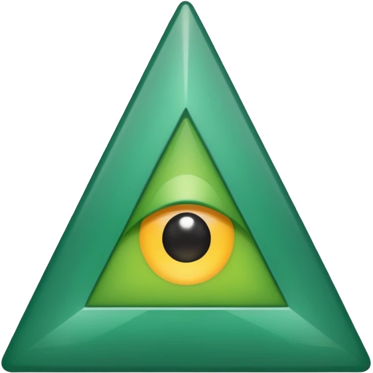 A green upside down triangle needs to face down POINT now emoji