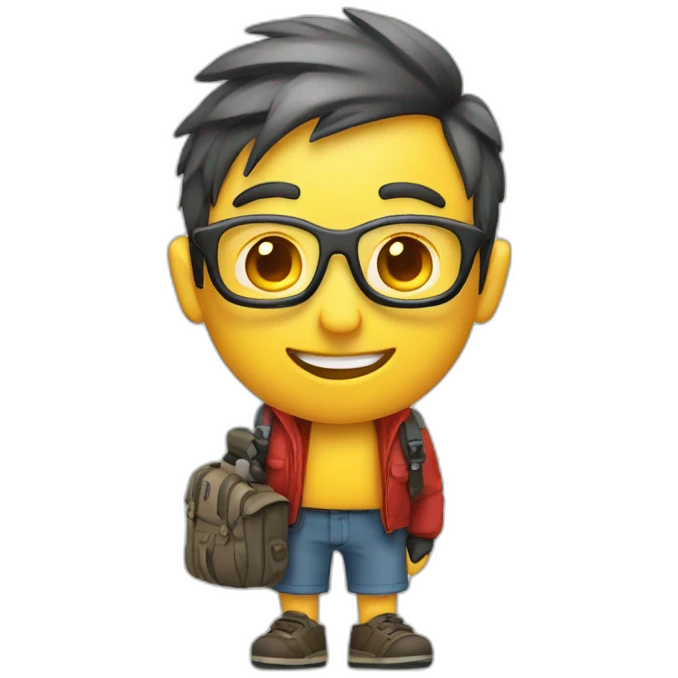 yandex travel planet with tourist emoji