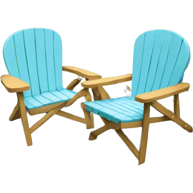 2 lawn chairs emoji