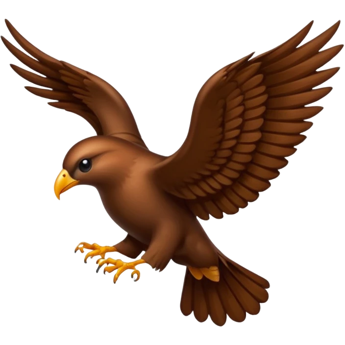 Un grain de café avec des ailes emoji