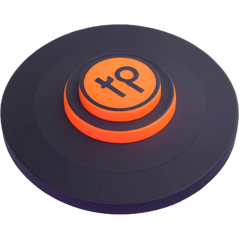 3D GO button with glowing effect emoji