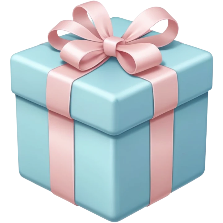 present pastel with white ribbon emoji