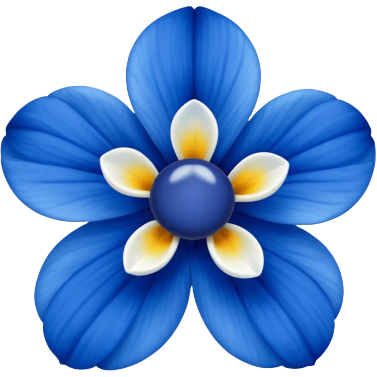 fiore blu emoji