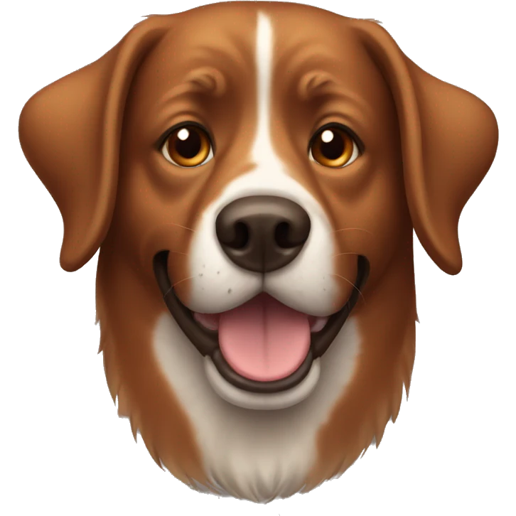 Brown dog emoji