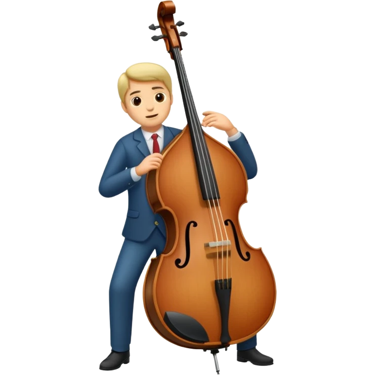playing upright bass emoji