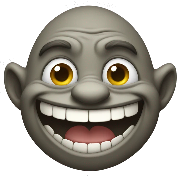 Troll Face Grinning emoji