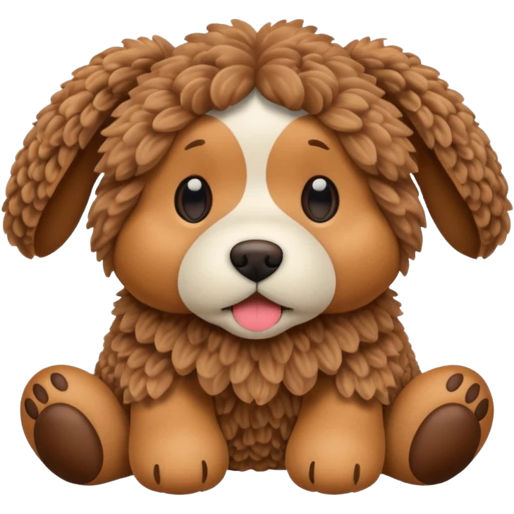 knitted dog emoji
