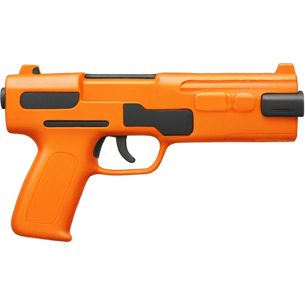 Orange nerf gun emoji