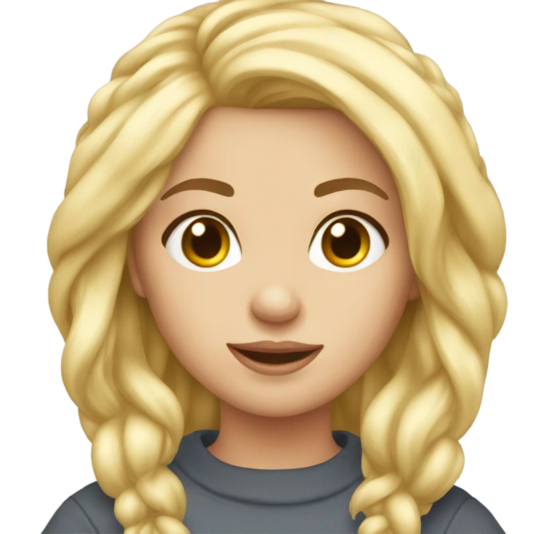 2 blonde Mädchen  emoji