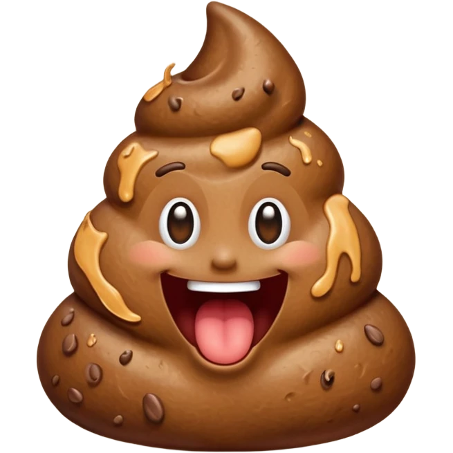 Poop singing emoji