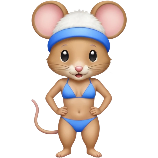 Mouse 🐰 with bikini 👙  emoji