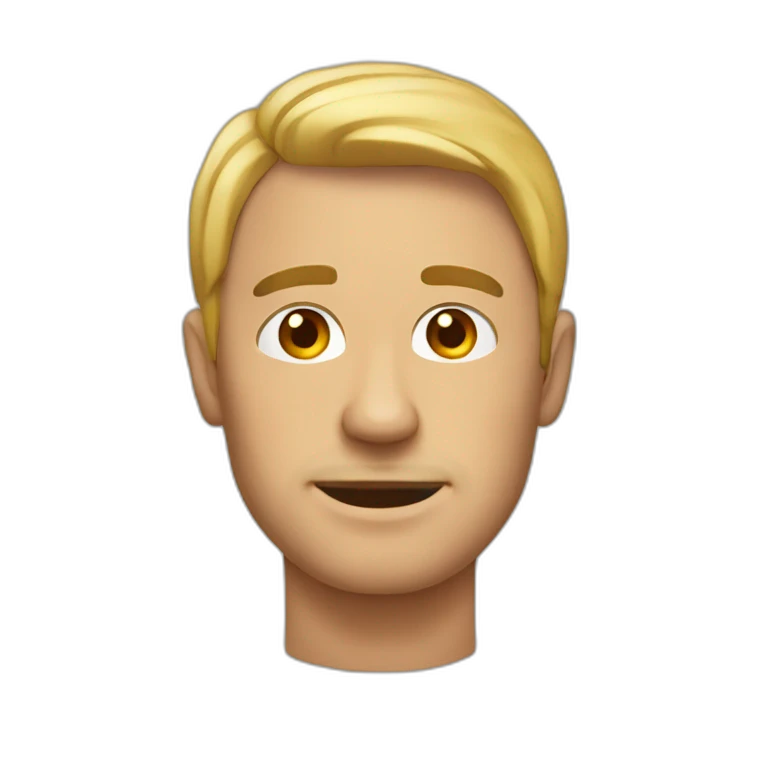 Hombre sin pelo en la cabeza emoji