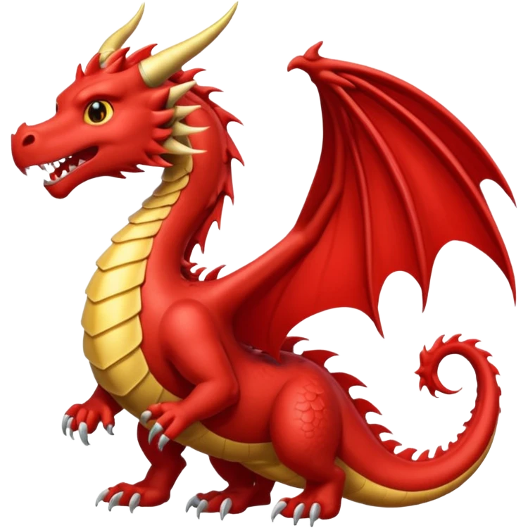 Dragón color rojo  emoji