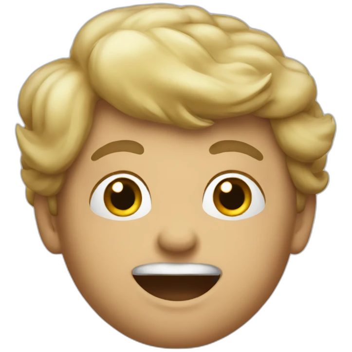 a childish running fellow emoji