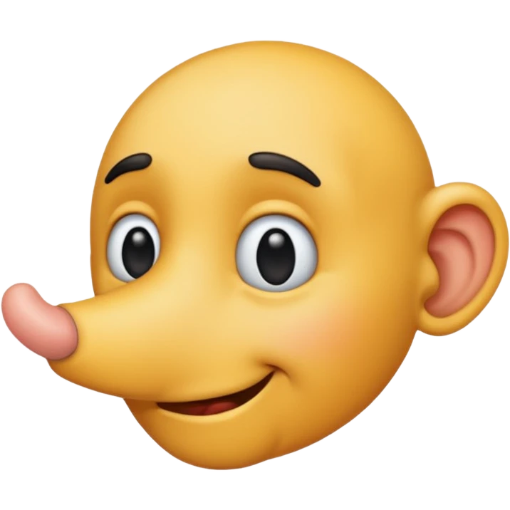 fais-moi un émoticône de profil avec un très grand nez emoji