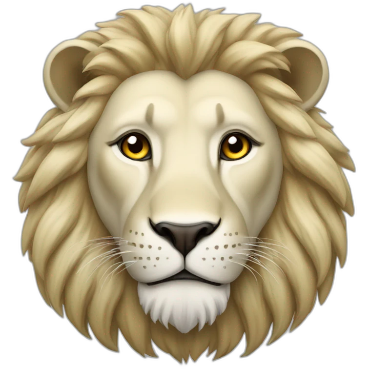 Lion blanc emoji